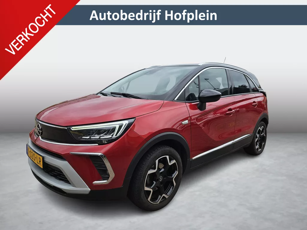 Opel Crossland 1.2 Turbo Ultimate Automaat | 130pk | AGR Stoelen | Alcantara bekleding | Navigatie | LM-Velgen | Panorama dak | Bluetooth | Carplay |  ( Vestiging Vianen Tel: 0347-371248 )
