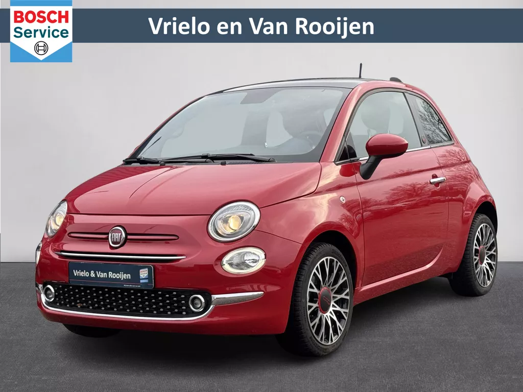 Fiat 500 1.0 Hybrid RED | Cruise | Pano | Parkeersensoren achter | Airco | Red edition | LM velgen | ( Vestiging - Nieuwegein )