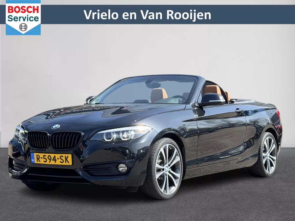 BMW 2-serie Cabrio 220i High Executive | Automaat | Airco | Cruise | Lederenstuurwiel | LM velgen | Navi | Voorstoelen verwarmd | ( Vestiging - Nieuwegein )